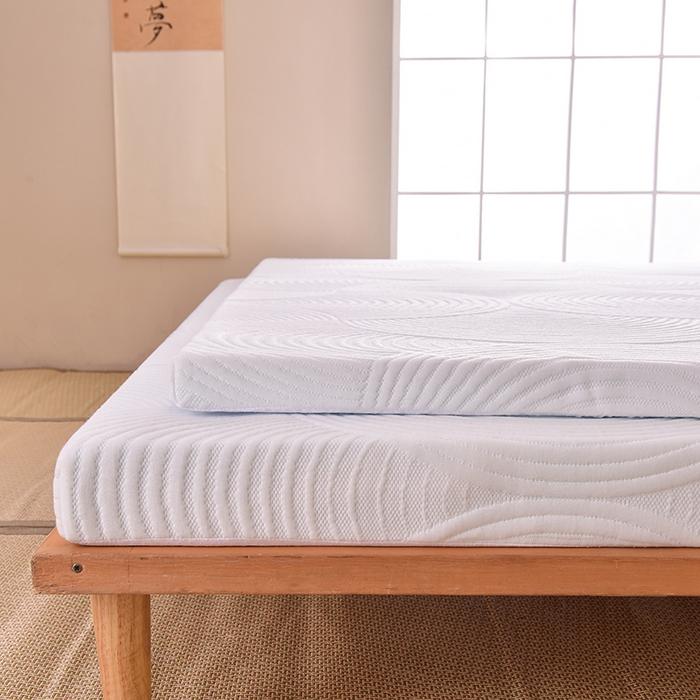 91家纺网 家纺一手货源 找家纺 小豚鼠 2025新款高弹记忆海绵垫现代日式床垫 纹理-白