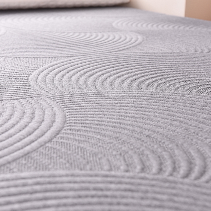 91家纺网 家纺一手货源 找家纺 小豚鼠 2025新款高弹记忆海绵垫现代日式床垫 纹理-灰