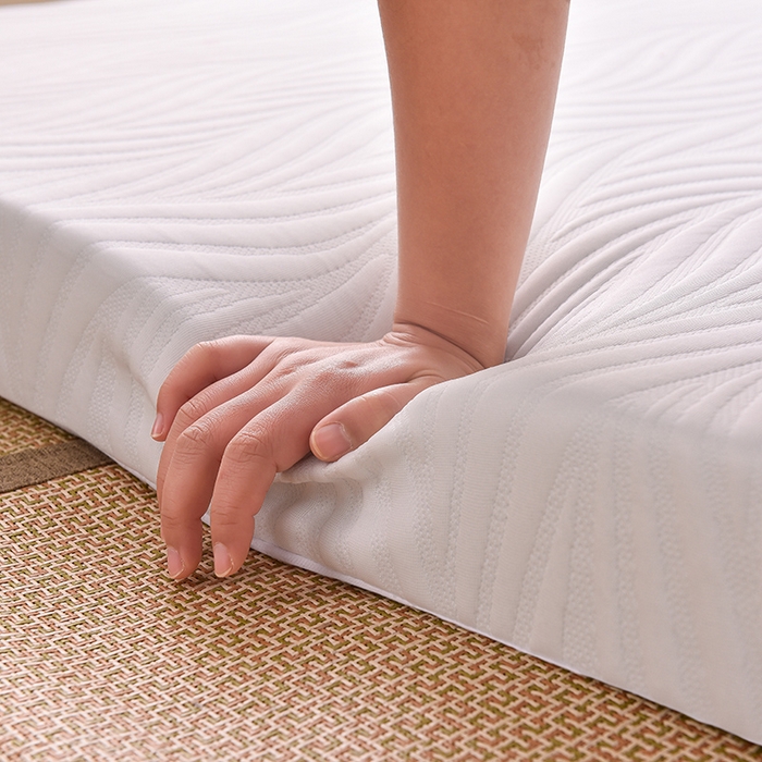 91家纺网 家纺一手货源 找家纺 小豚鼠 2025新款高弹记忆海绵垫现代日式床垫 摇曳-白