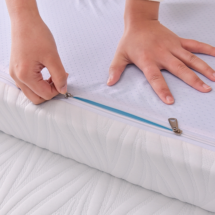 91家纺网 家纺一手货源 找家纺 小豚鼠 2025新款高弹记忆海绵垫现代日式床垫 摇曳-白