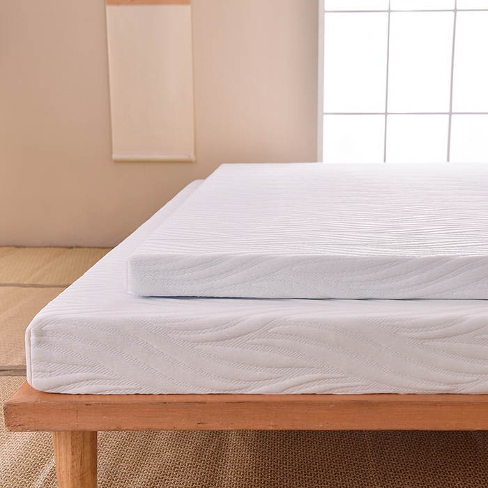 91家纺网 家纺一手货源 找家纺 小豚鼠 2025新款高弹记忆海绵垫现代日式床垫 摇曳-白