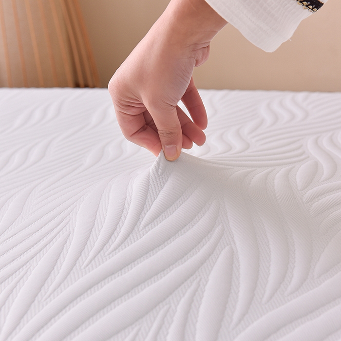 91家纺网 家纺一手货源 找家纺 小豚鼠 2025新款高弹记忆海绵垫现代日式床垫 摇曳-白