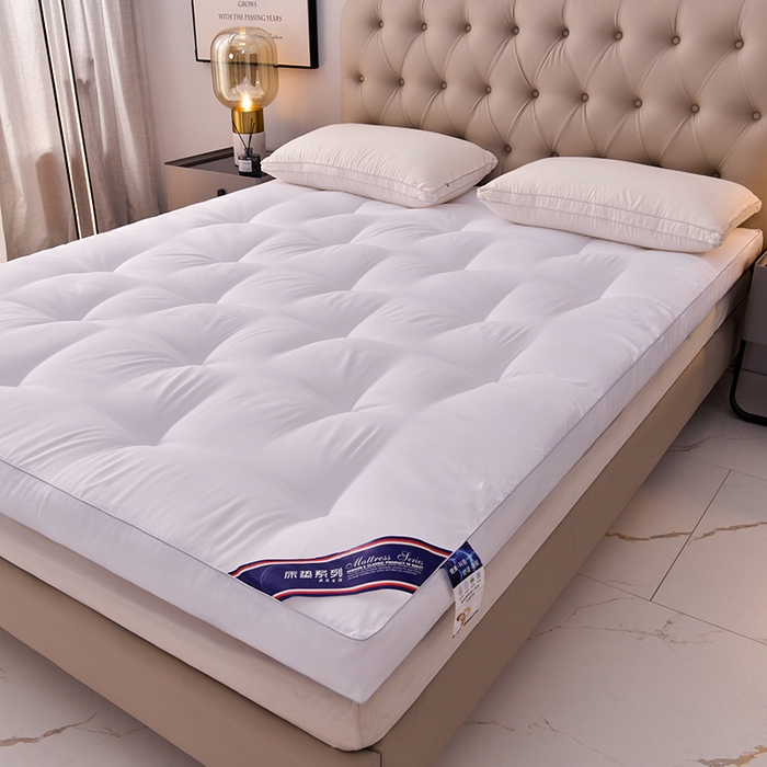 91家纺网 家纺一手货源 找家纺 小豚鼠 2025新款跨境日式床垫民宿加厚榻榻米床垫大豆纤维透气宿舍床褥垫酒店批发 白色