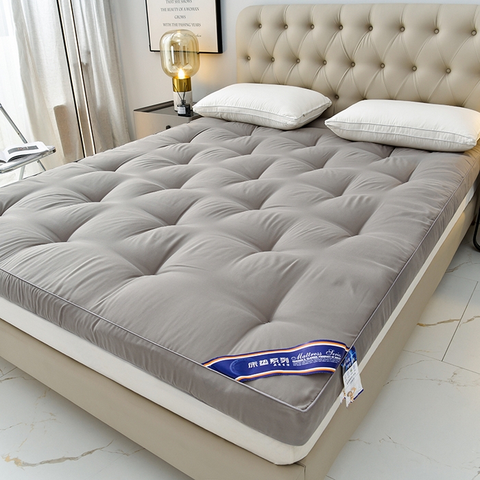 91家纺网 家纺一手货源 找家纺 小豚鼠 2025新款跨境日式床垫民宿加厚榻榻米床垫大豆纤维透气宿舍床褥垫酒店批发 灰色