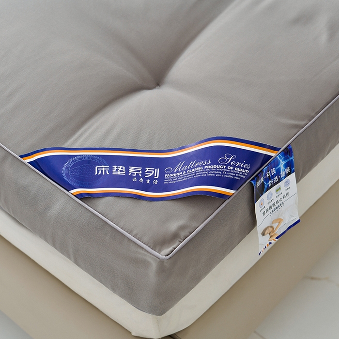 91家纺网 家纺一手货源 找家纺 小豚鼠 2025新款跨境日式床垫民宿加厚榻榻米床垫大豆纤维透气宿舍床褥垫酒店批发 灰色