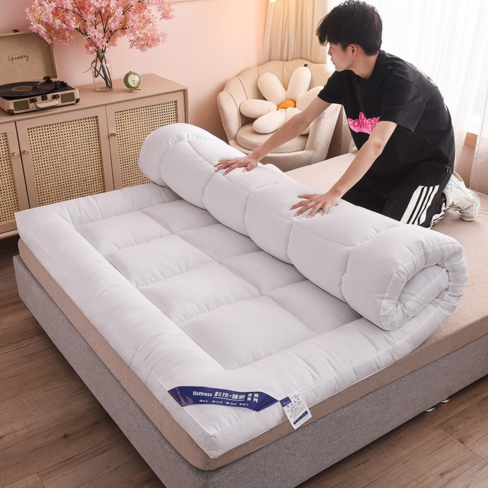 91家纺网 家纺一手货源 找家纺 （总）小豚鼠 2025新款-羽丝绒立体床垫学生床垫宿舍单双人床褥榻榻米床垫