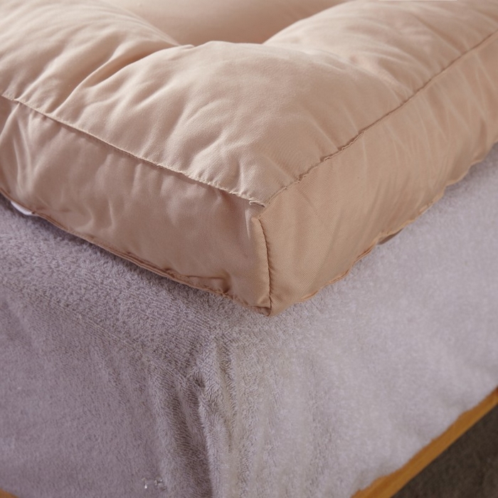 91家纺网 家纺一手货源 找家纺 小豚鼠 2025新款-羽丝绒立体床垫学生床垫宿舍单双人床褥榻榻米床垫 咖色