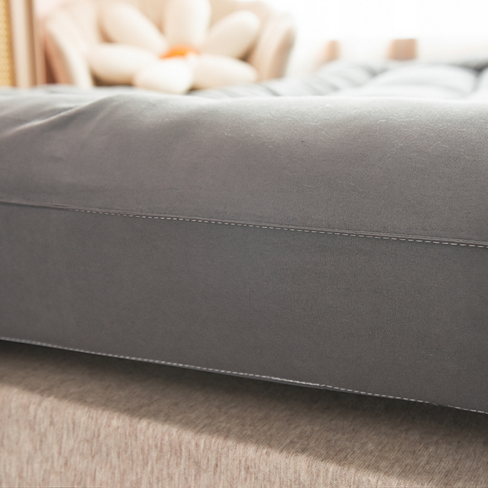 91家纺网 家纺一手货源 找家纺 小豚鼠 2025新款-羽丝绒立体床垫学生床垫宿舍单双人床褥榻榻米床垫 灰色