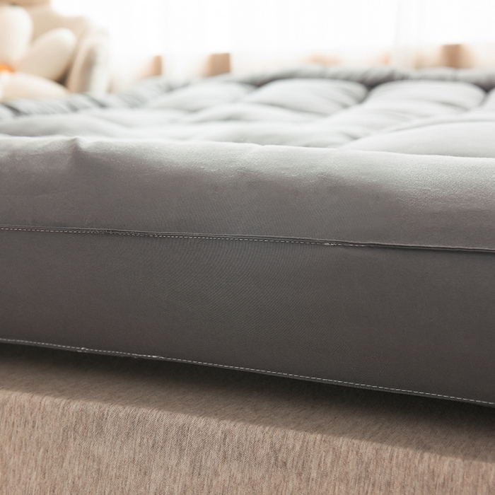 91家纺网 家纺一手货源 找家纺 小豚鼠 2025新款-羽丝绒立体床垫学生床垫宿舍单双人床褥榻榻米床垫 灰色