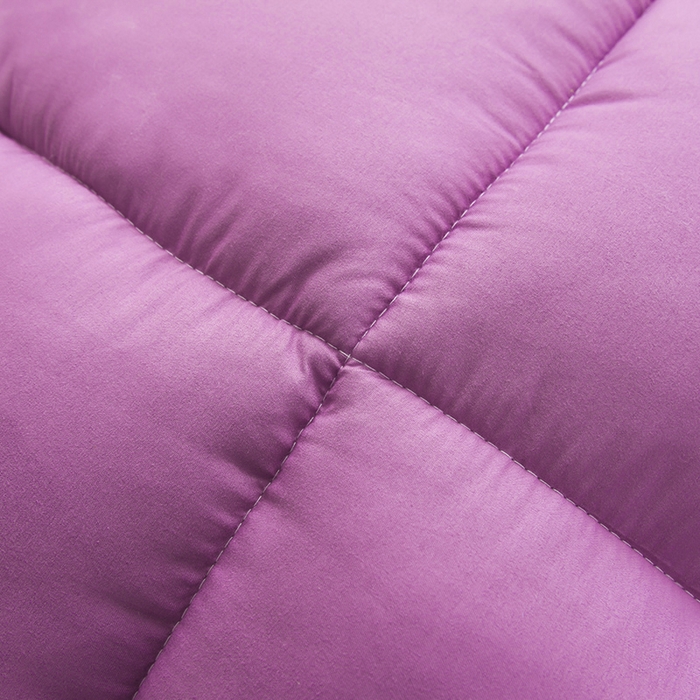 91家纺网 家纺一手货源 找家纺 小豚鼠 2025新款-羽丝绒立体床垫学生床垫宿舍单双人床褥榻榻米床垫 紫色