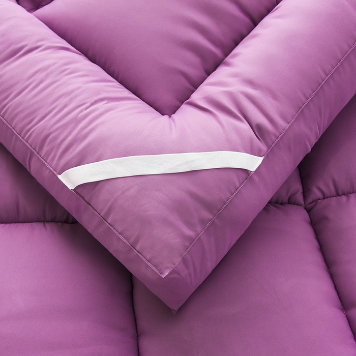 91家纺网 家纺一手货源 找家纺 小豚鼠 2025新款-羽丝绒立体床垫学生床垫宿舍单双人床褥榻榻米床垫 紫色