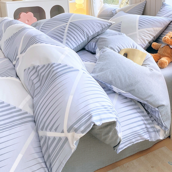 91家纺网 家纺一手货源 找家纺 （总）小懒猪 2026新款全棉印花北欧风系列四件套