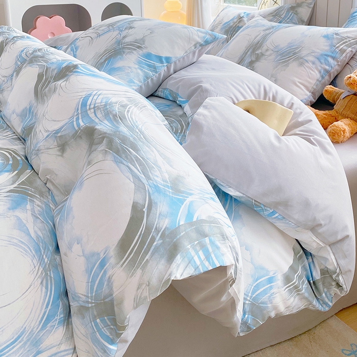 91家纺网 家纺一手货源 找家纺 （总）小懒猪 2026新款全棉印花北欧风系列四件套