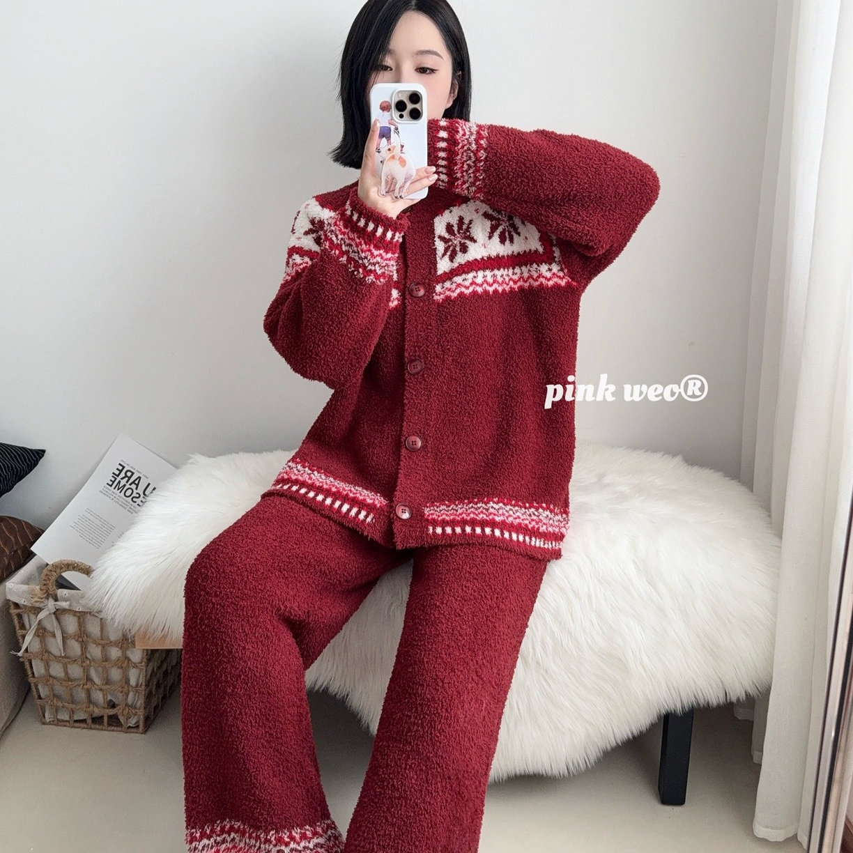 91家纺网 家纺一手货源 找家纺 （总）妍景家居生活馆 2026新款软绵绵复古花纹家居服睡衣套装