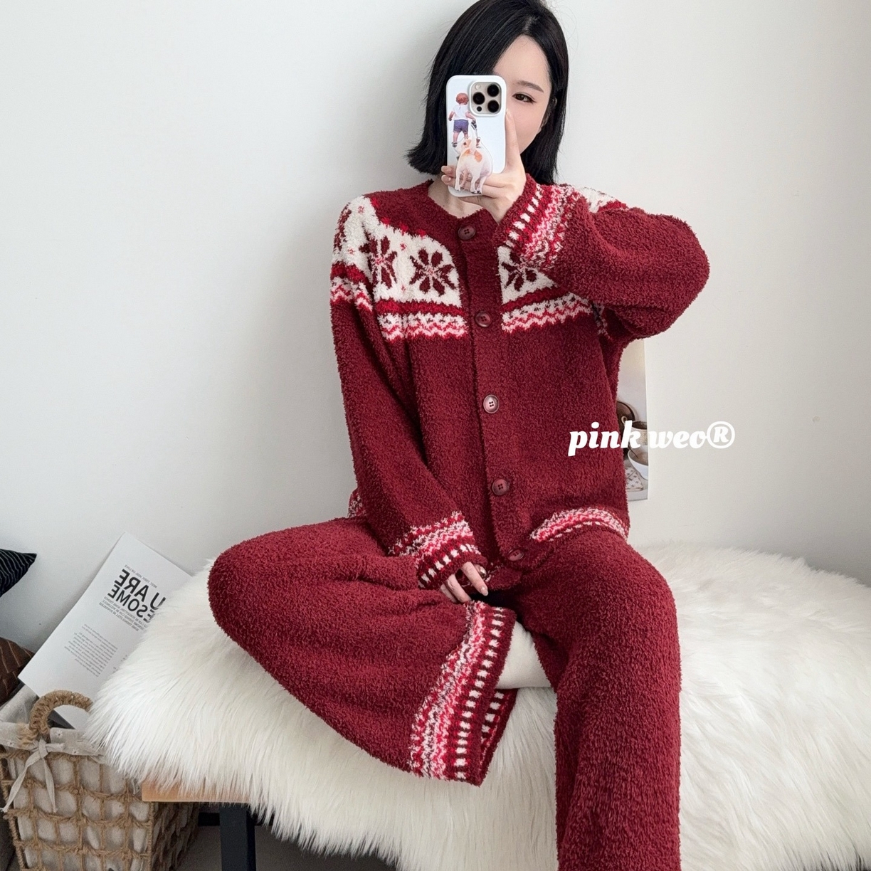 91家纺网 家纺一手货源 找家纺 （总）妍景家居生活馆 2026新款软绵绵复古花纹家居服睡衣套装