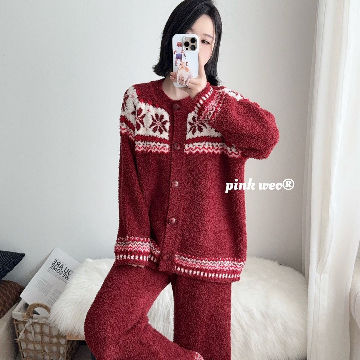 91家纺网 家纺一手货源 找家纺 （总）妍景家居生活馆 2026新款软绵绵复古花纹家居服睡衣套装