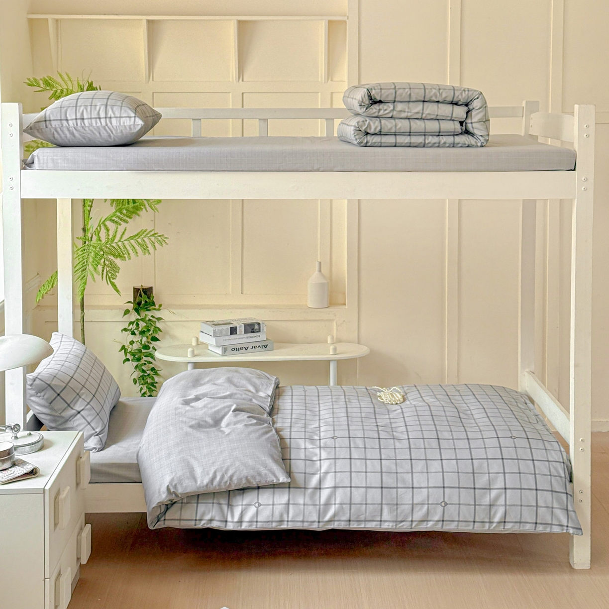 91家纺网 家纺一手货源 找家纺 （总）小豚鼠 2025纯棉13372学生三件套全棉宿舍六件套(收纳袋）（顺丰代发）