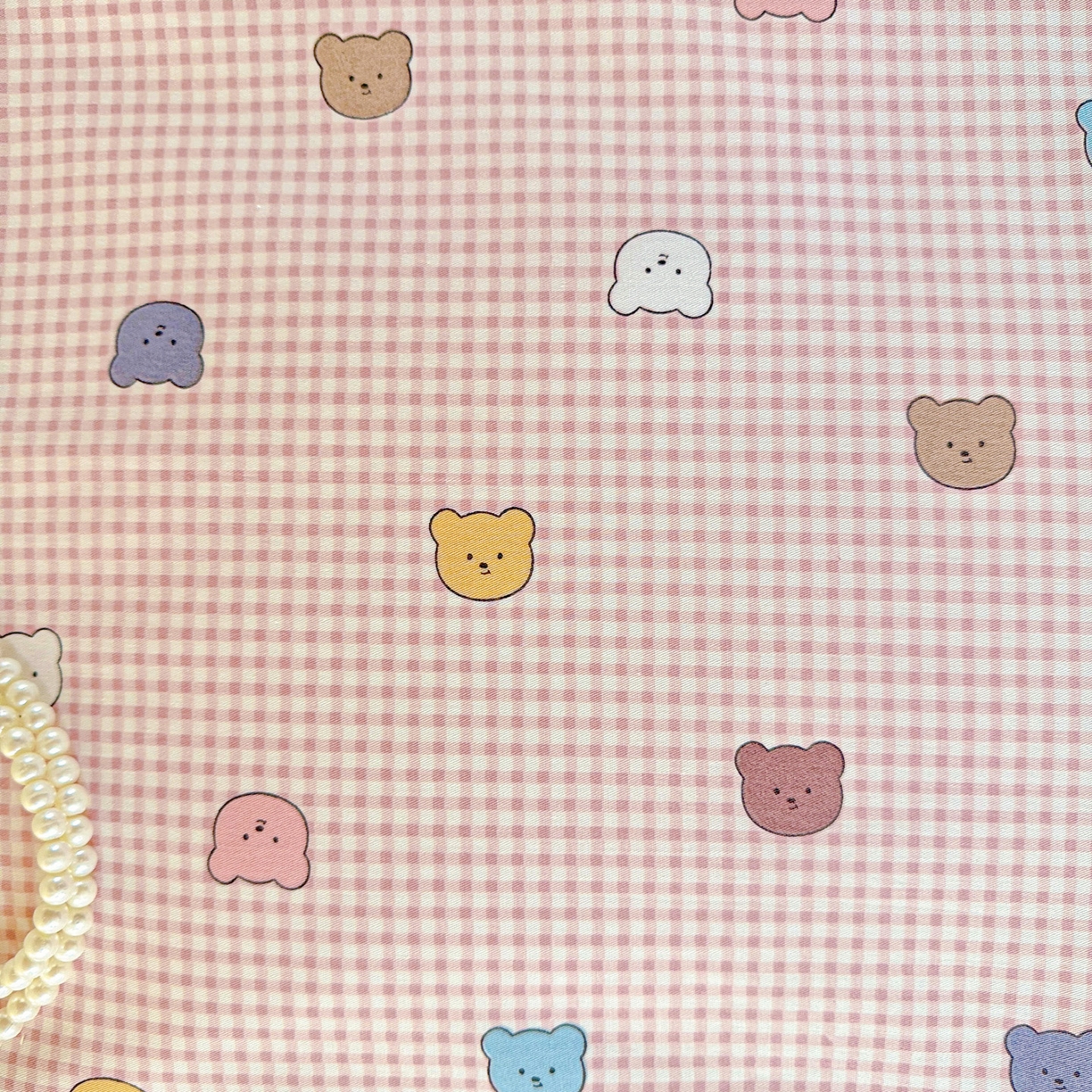 91家纺网 家纺一手货源 找家纺 小豚鼠 2025纯棉13372学生三件套全棉宿舍六件套(收纳袋）（顺丰代发） 熊豆豆-粉