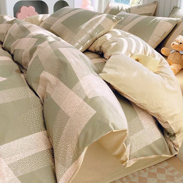 小懒猪 2026新款全棉印花北欧风系列四件套（提供买家秀） 素律