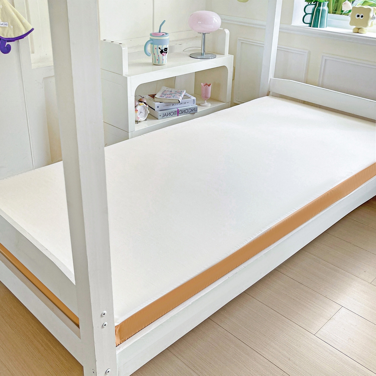 91家纺网 家纺一手货源 找家纺 小豚鼠 2025新款学生季蛋壳压花床垫记忆棉床垫学生宿舍软垫海绵垫子 活力橙