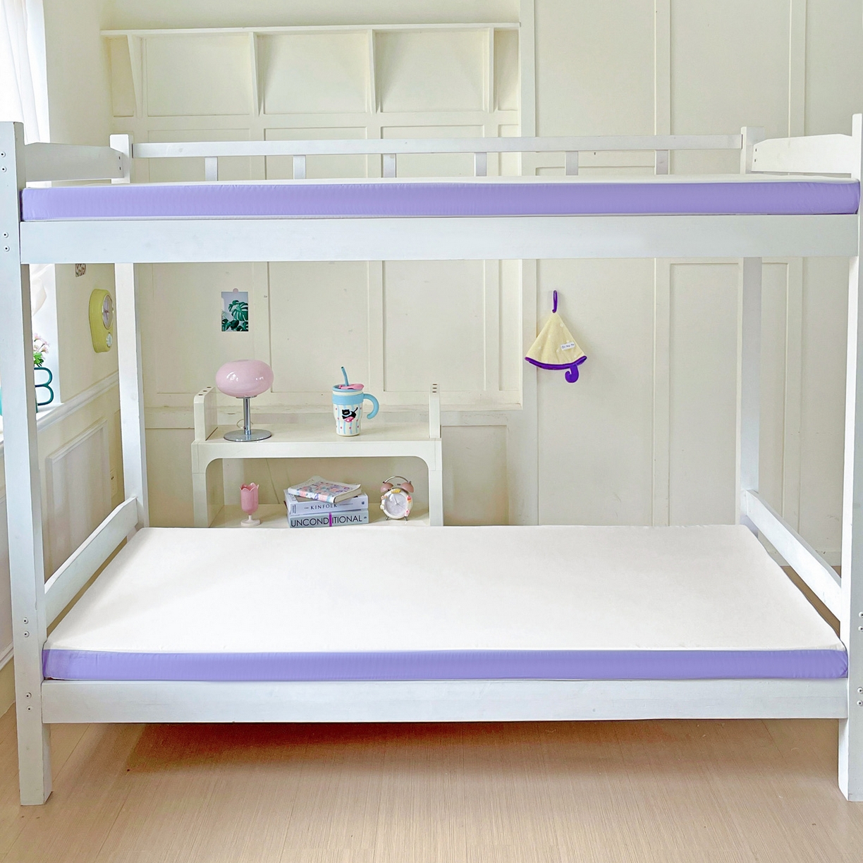 91家纺网 家纺一手货源 找家纺 小豚鼠 2025新款学生季蛋壳压花床垫记忆棉床垫学生宿舍软垫海绵垫子 清新紫