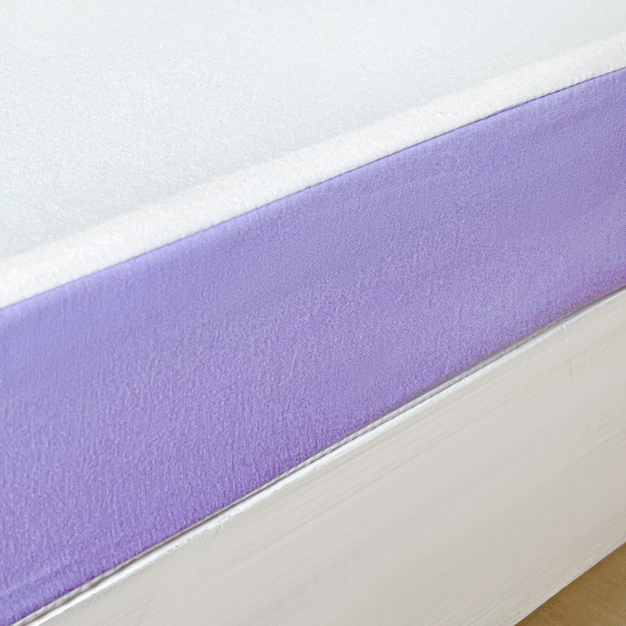 91家纺网 家纺一手货源 找家纺 小豚鼠 2025新款学生季蛋壳压花床垫记忆棉床垫学生宿舍软垫海绵垫子 清新紫