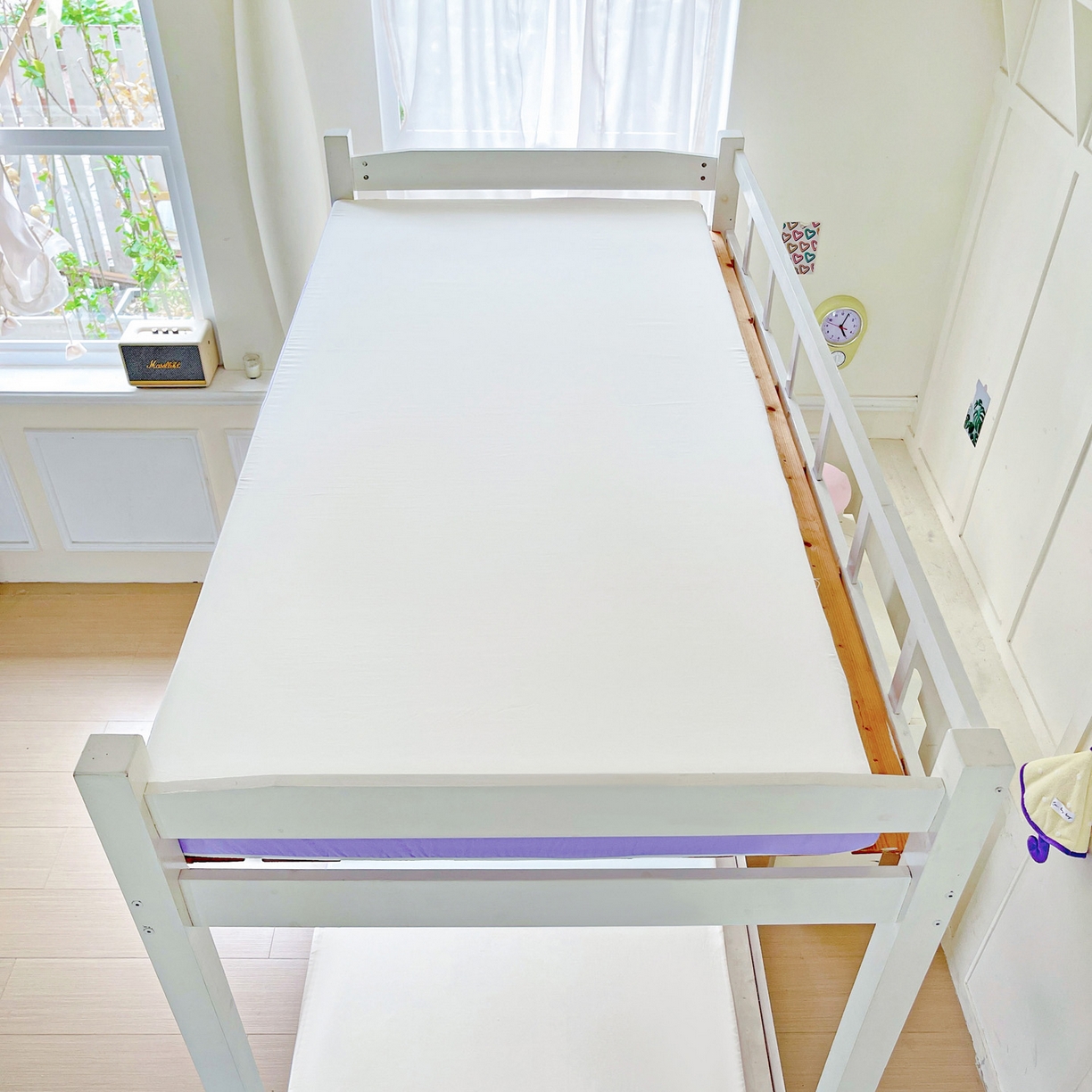 91家纺网 家纺一手货源 找家纺 小豚鼠 2025新款学生季蛋壳压花床垫记忆棉床垫学生宿舍软垫海绵垫子 清新紫