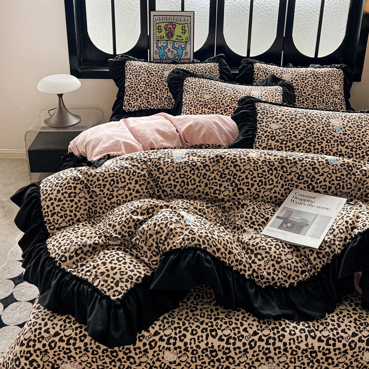 91家纺网 家纺一手货源 找家纺 （总）富米莱（原臻工厂） 2026新款法式赫本风大花边A类古法仿棉云感纱床盖床裙四件套