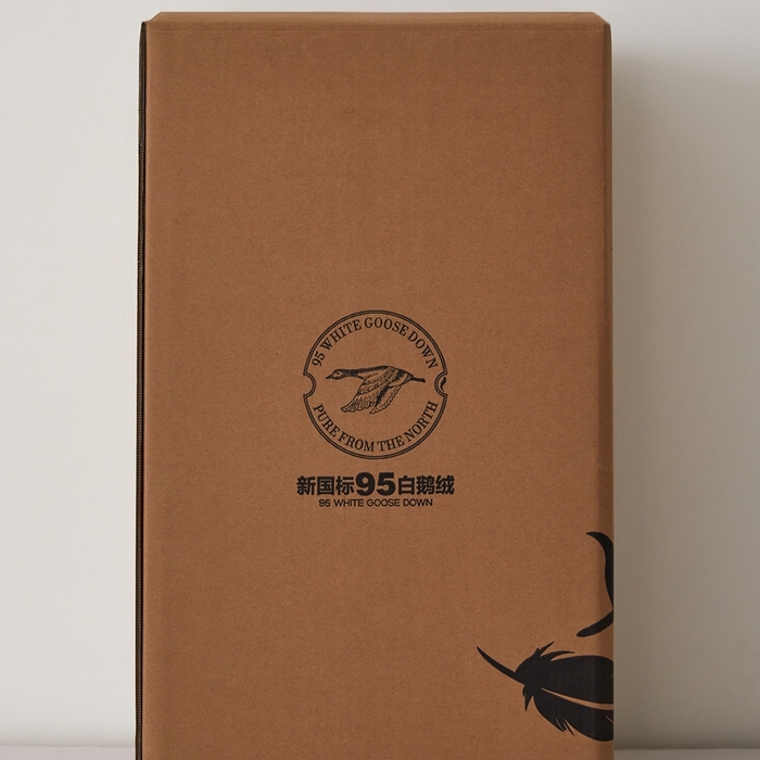 91家纺网 家纺一手货源 找家纺 头等舱 2026新款80s柔舒棉(高支防钻绒面料)新国标95白鹅绒被羽绒被 包装图