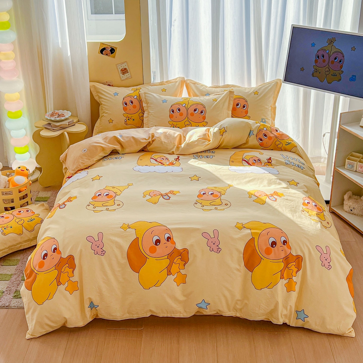 91家纺网 家纺一手货源 找家纺 浩诚 2026新款大版全棉卡通四件套（陆续更新） 星语心愿