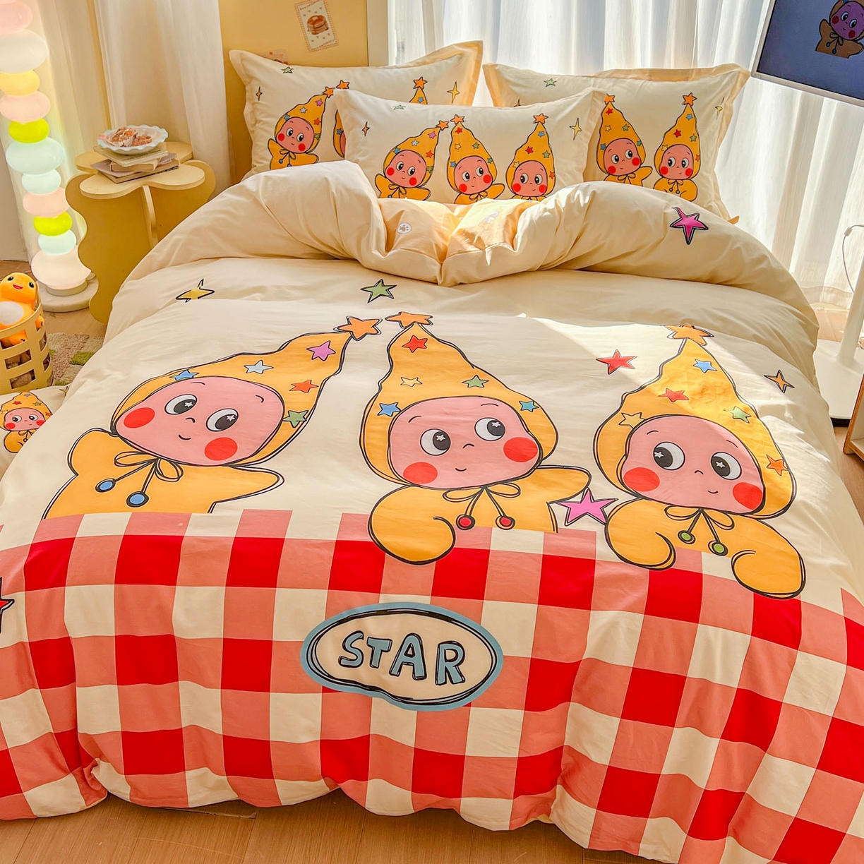 91家纺网 家纺一手货源 找家纺 （总）浩诚 2026新款大版全棉卡通四件套（陆续更新）