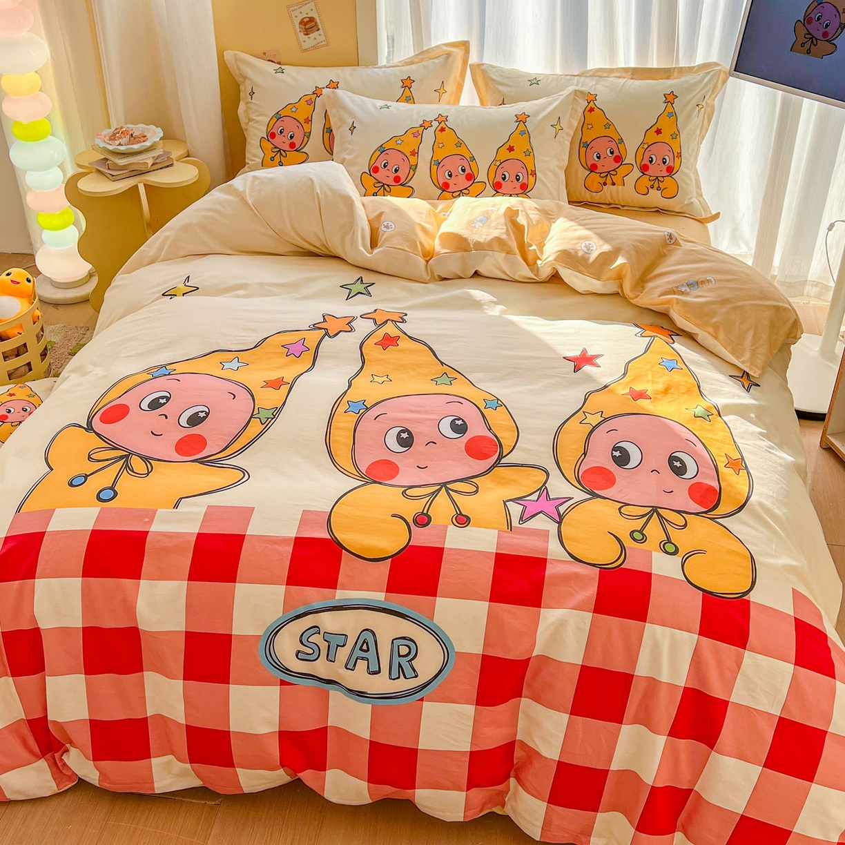 91家纺网 家纺一手货源 找家纺 （总）浩诚 2026新款大版全棉卡通四件套（陆续更新）