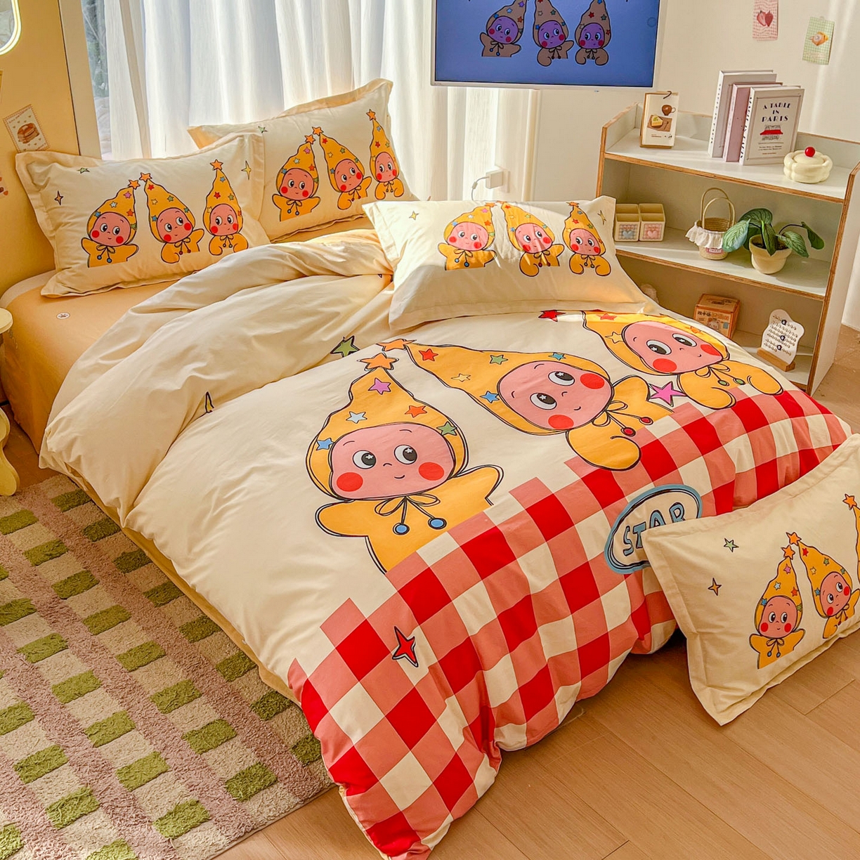 91家纺网 家纺一手货源 找家纺 （总）浩诚 2026新款大版全棉卡通四件套（陆续更新）