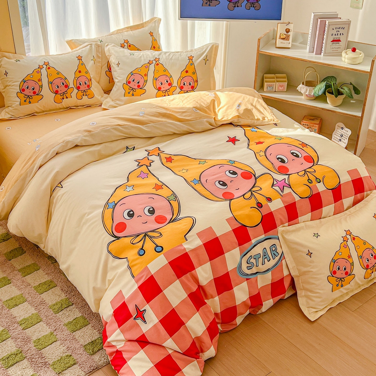 91家纺网 家纺一手货源 找家纺 （总）浩诚 2026新款大版全棉卡通四件套（陆续更新）