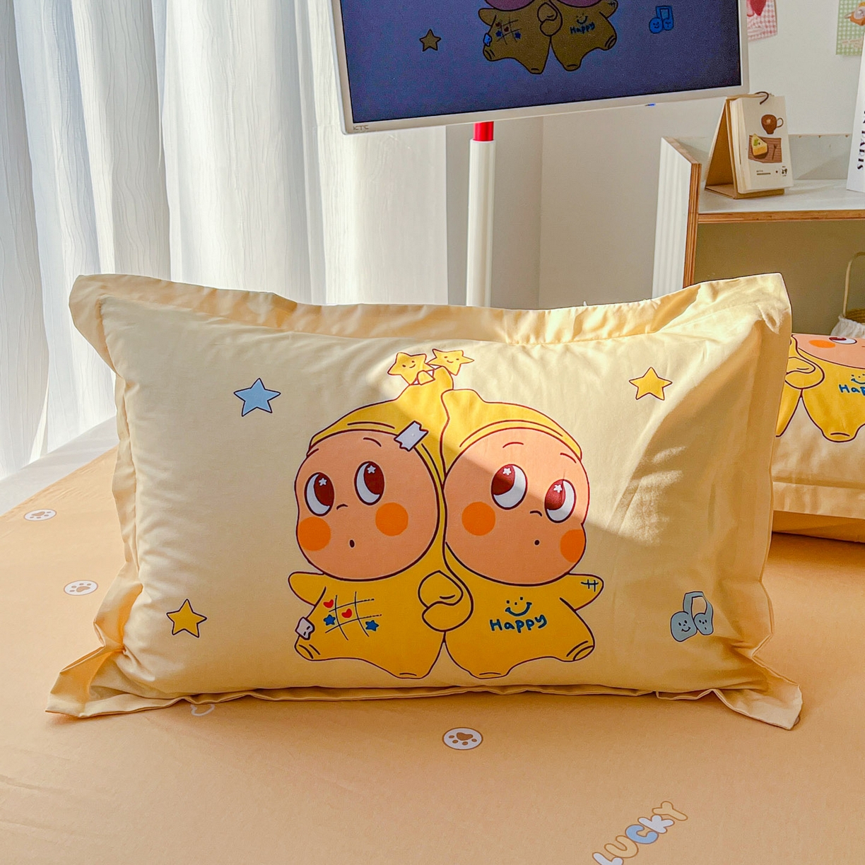 91家纺网 家纺一手货源 找家纺 浩诚 2026新款大版全棉卡通四件套（陆续更新） 星乐乐