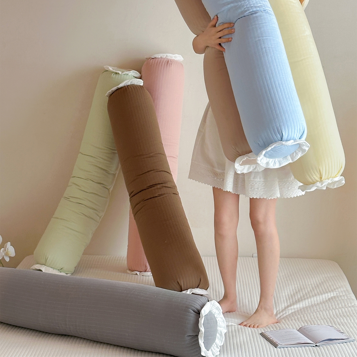 91家纺网 家纺一手货源 找家纺 （总）蔻眠 全棉夹棉绗缝长抱枕夹腿抱枕长枕芯