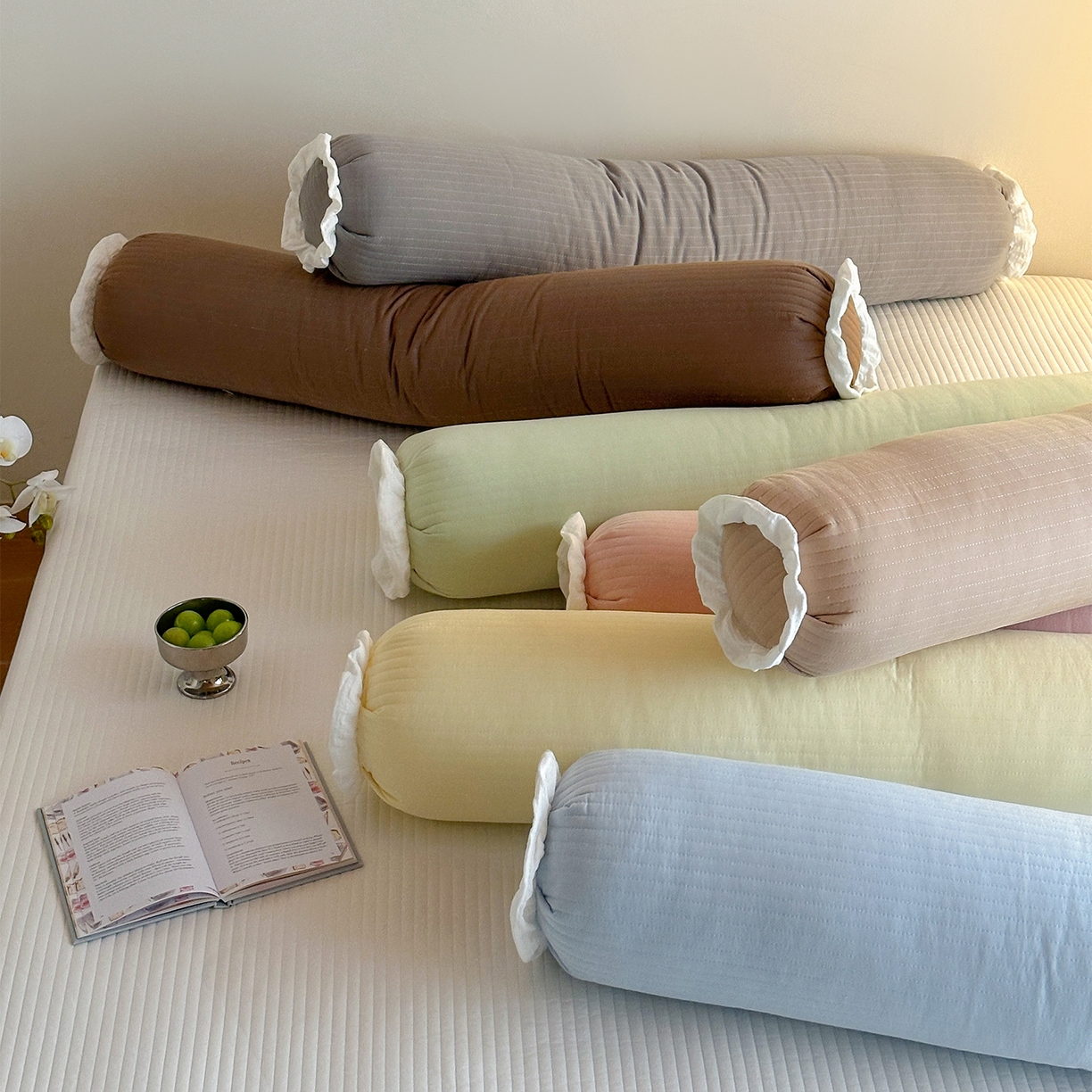 91家纺网 家纺一手货源 找家纺 蔻眠 全棉夹棉绗缝长抱枕夹腿抱枕长枕芯 主图