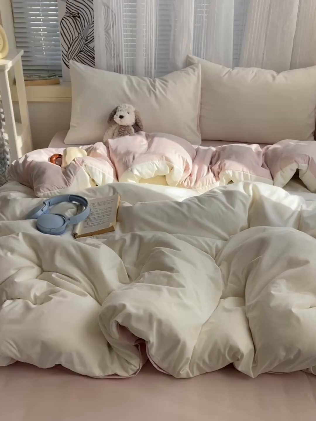 91家纺网 家纺一手货源 找家纺 （总）沐芷 2026 纯色水洗棉A类四件套105g床上用品床单被套三件套---【提供买家秀】