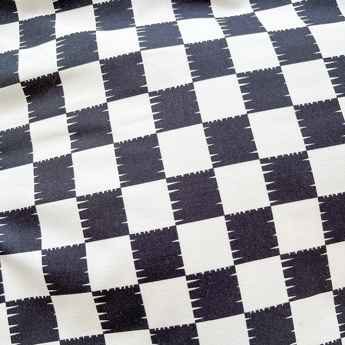 91家纺网 家纺一手货源 找家纺 赫然家纺 新款舒适柔软亲肤爆款芦荟棉四件套货源充足 棋盘格-黑