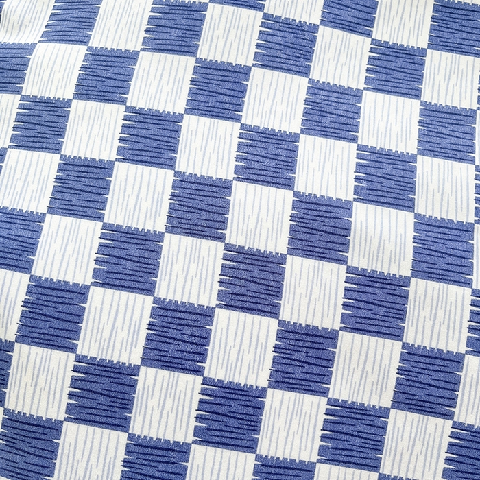 91家纺网 家纺一手货源 找家纺 赫然家纺 新款舒适柔软亲肤爆款芦荟棉四件套货源充足 棋盘格-蓝