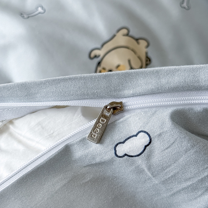 91家纺网 家纺一手货源 找家纺 Mr.pig猪先生水洗棉 2026新款A类小清新ins风全棉印花四件套（展示价格为控价，实际价格联系客服） 快乐宠物