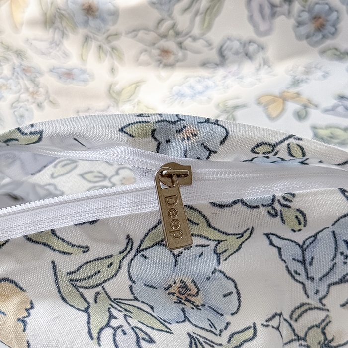 91家纺网 家纺一手货源 找家纺 Mr.pig猪先生水洗棉 2026新款A类小清新ins风全棉印花四件套（展示价格为控价，实际价格联系客服） 蓝调