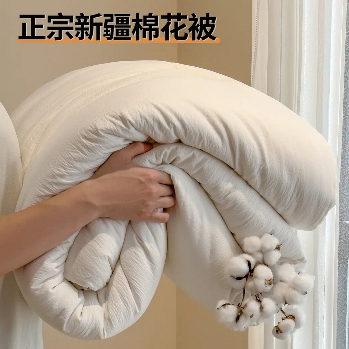 91家纺网 家纺一手货源 找家纺 好尚居 2025新款柔肤新疆棉花被 无染