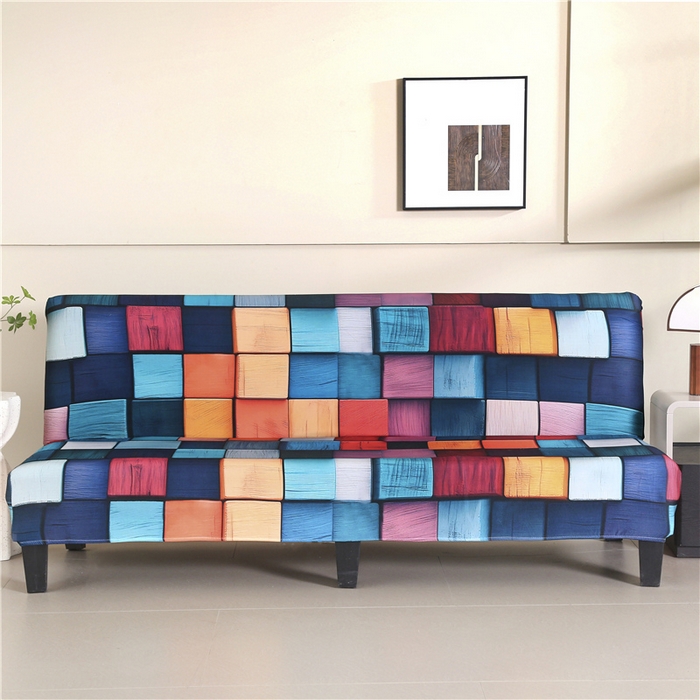 雅竹家纺 全包沙发床套 数码彩格