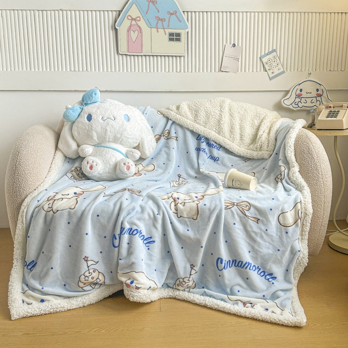 【12.29周一秒杀 三人助力9.9带回家】三丽鸥羊羔毛毯