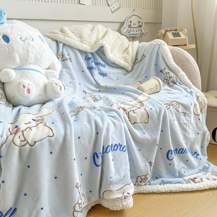 91家纺网 家纺一手货源 找家纺 【12.29周一秒杀 三人助力9.9带回家】三丽鸥羊羔毛毯