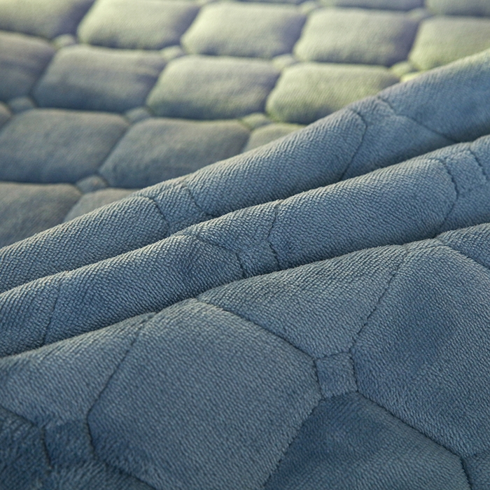 91家纺网 家纺一手货源 找家纺 金禾家纺 2025新款米奇熊牛奶绒床垫床褥子床护垫 米奇熊-蓝