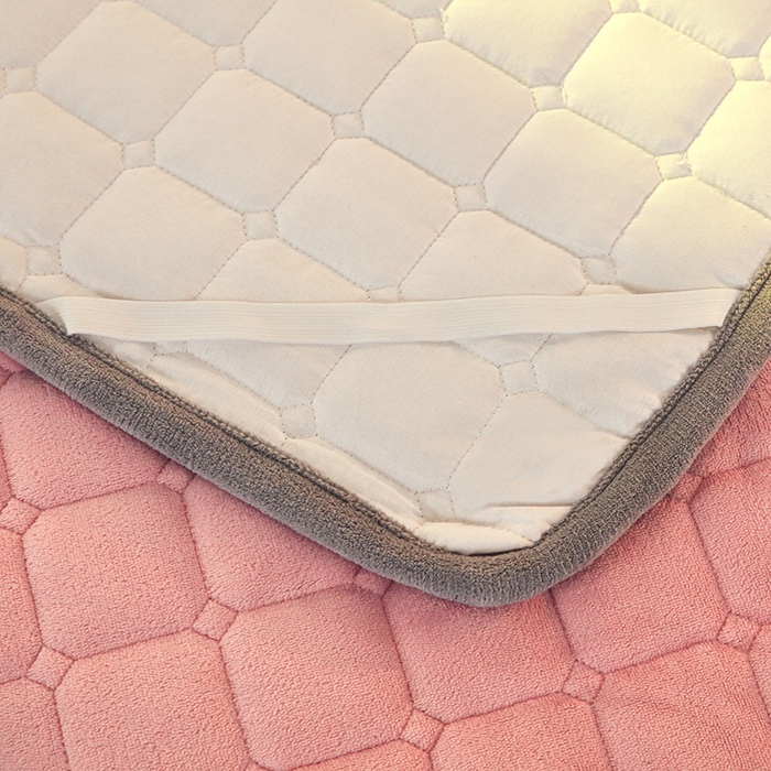 91家纺网 家纺一手货源 找家纺 金禾家纺 2025新款米奇熊牛奶绒床垫床褥子床护垫 米奇熊-粉