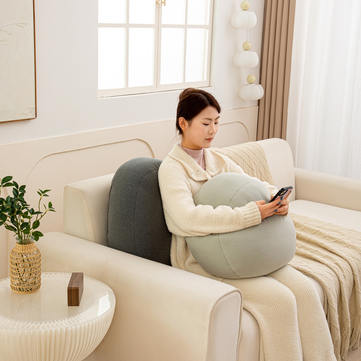 91家纺网 家纺一手货源 找家纺 （总）沐沐家纺 2026新款麂皮绒抱抱枕不可拆洗