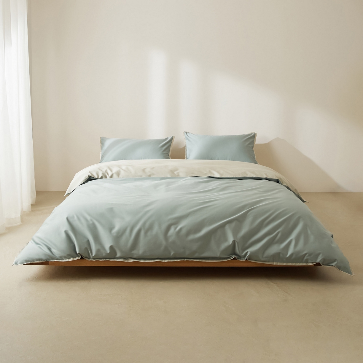 91家纺网 家纺一手货源 找家纺 EH家居 2026新款长绒棉窄边四件套 初春夏田